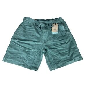 NEW PrAna Canyon Camp Short Men's XL Cove Green Corduroy Hiking Preppy Gorpcore
